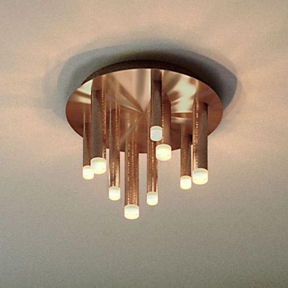 Redo 01-2040 - LED taklampa MADISON 9xLED/4W/230V koppar