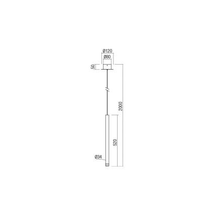 Redo 01-2043 - LED ljuskrona med textilsladd MADISON LED/4W/230V guld