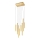 Redo 01-2046 - LED ljuskrona med textilsladd MADISON 8xLED/4W/230V guld