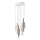Redo 01-2049 - LED ljuskrona med textilsladd MADISON 8xLED/4W/230V skinande krom/svart/koppar