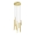 Redo 01-2050 - LED ljuskrona med textilsladd MADISON 8xLED/4W/230V guld