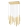 Redo 01-2054 - LED ljuskrona med textilsladd MADISON 14xLED/4W/230V guld