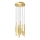 Redo 01-2058 - LED ljuskrona med textilsladd MADISON 16xLED/4W/230V guld
