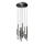 Redo 01-2060 - LED ljuskrona med textilsladd MADISON 16xLED/4W/230V svart