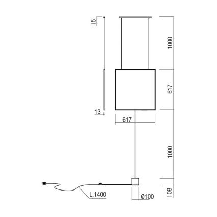 Redo 01-2134 - LED golvlampa SLICK LED/28W/230V svart