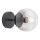 Redo 01-2175 - Vägglampa SEMIA 1xE14/28W/230V svart/rökfärgad