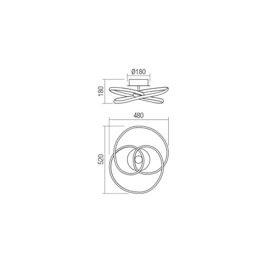 Redo 01-2189 - LED Dimbar taklampa SINTRA LED/40W/230V