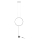 Redo 01-2197 - LED golvlampa SLICK LED/19W/230V svart