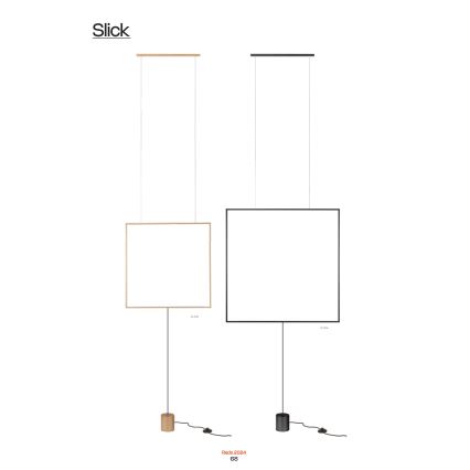 Redo 01-2197 - LED golvlampa SLICK LED/19W/230V svart