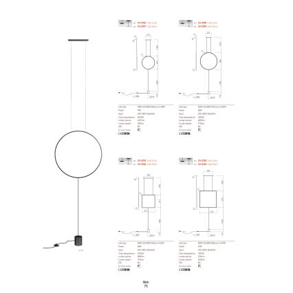 Redo 01-2197 - LED golvlampa SLICK LED/19W/230V svart