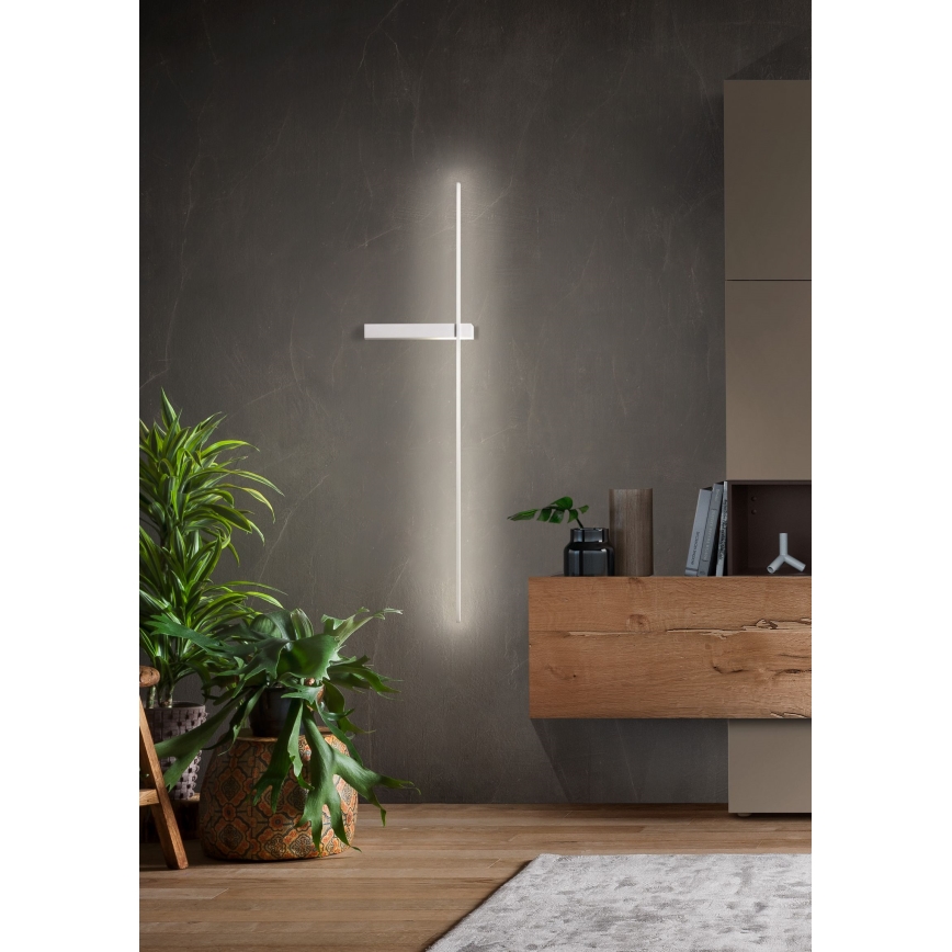 Redo 01-2200 - LED vägglampa TANGENT LED/14W/230V vit