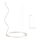 Redo 01-2202 - LED ljuskrona med textilsladd UNION LED/34W/230V CRI 90 3000K diameter 60 cm vit