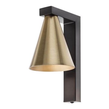 Redo 01-2216 - Vägglampa ZUMA 1xGU10/15W/230V svart/gyllene