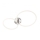 Redo 01-2224 - Dimbar LED ytmonterad ljuskrona SPELL LED/43W/230V 3000K skinande krom