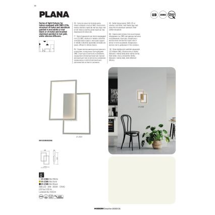Redo 01-2314 - PLANA dimbar LED-pendellampa på kabel, LED/60W/230V, guld