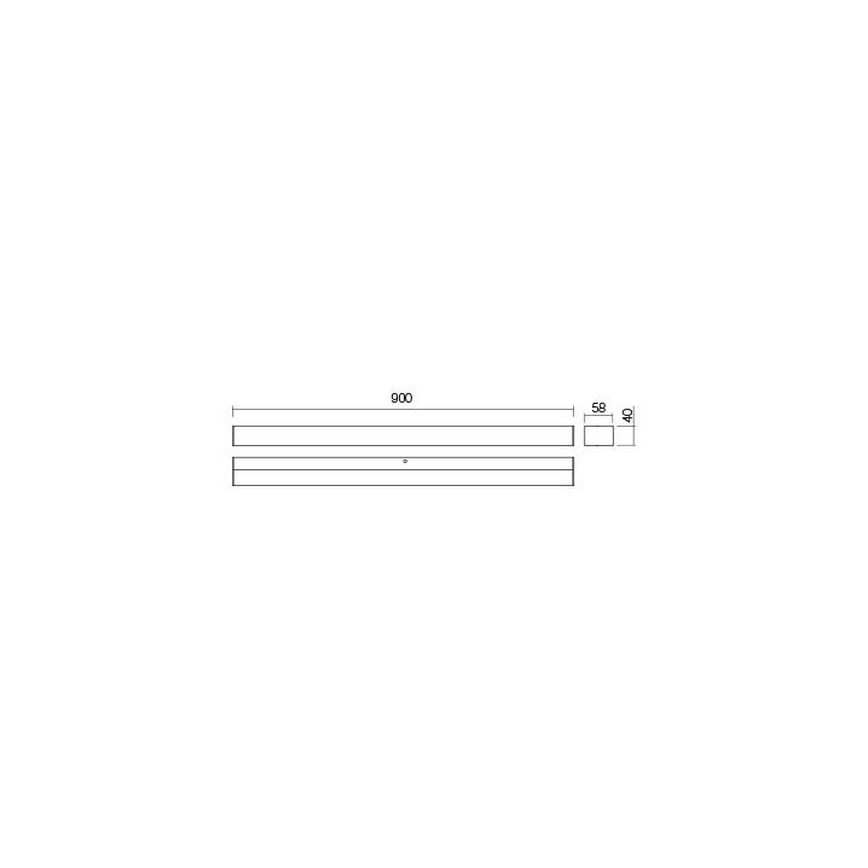 Redo 01-2330 - LED-belyst badrumsspegel TASK LED/18W/230V 90 cm CRI 90 IP44 blank krom