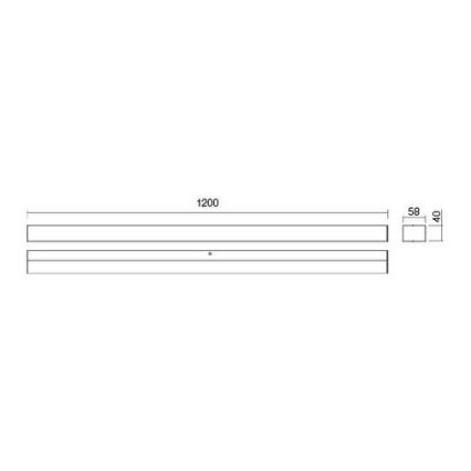 Redo 01-2331 - LED-badrumsspegel med belysning TASK LED/24W/230V 120 cm CRI 90 IP44 blank krom
