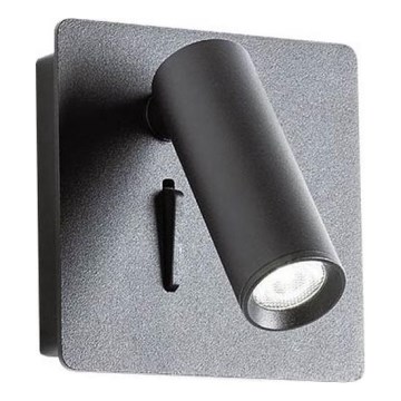 Redo 01-2340 - LED väggspotlight TOMIX LED/3,2W/230V svart