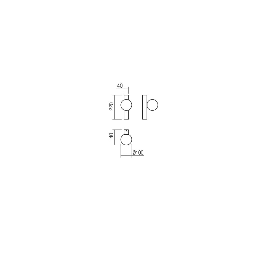 Redo 01-2372 - Vägglampa GOJI 1xG9/28W/230V guld