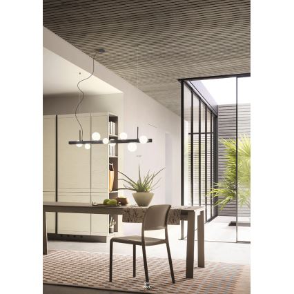 Redo 01-2374 - Ljuskrona med textilsladd GOJI 6xG9/28W/230V guld