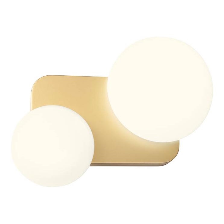Redo 01-2471 - Vägglampa LUMIEN 2xG9/10W/230V guld/vit