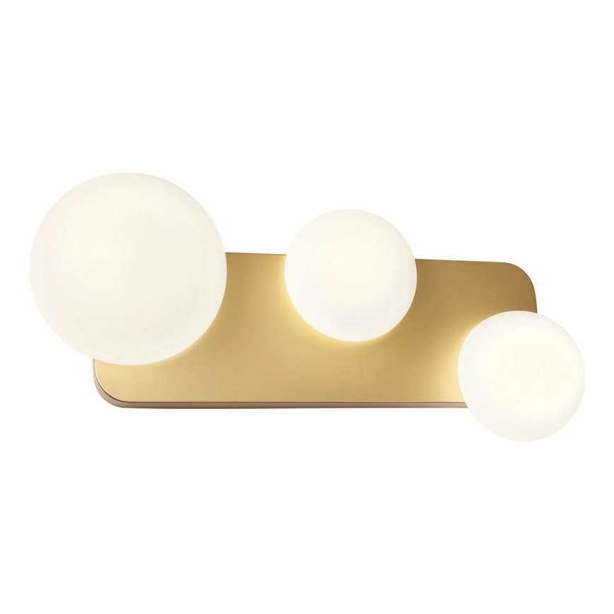 Redo 01-2472 - Vägglampa LUMIEN 3xG9/10W/230V guld/vit