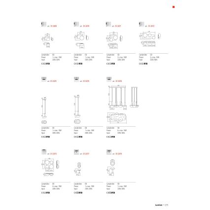 Redo 01-2476 - Pendellampa på vajer LUMIEN 6xG9/10W/230V guld/vit