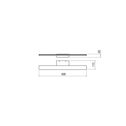 Redo 01-2503 - Badrumsspegel med LED-belysning BARRIO LED/17,25W/230V 60 cm CRI 90 IP44 vit