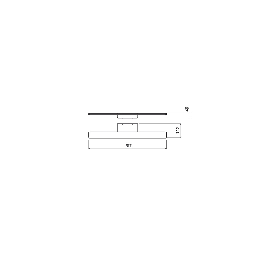 Redo 01-2503 - Badrumsspegel med LED-belysning BARRIO LED/17,25W/230V 60 cm CRI 90 IP44 vit