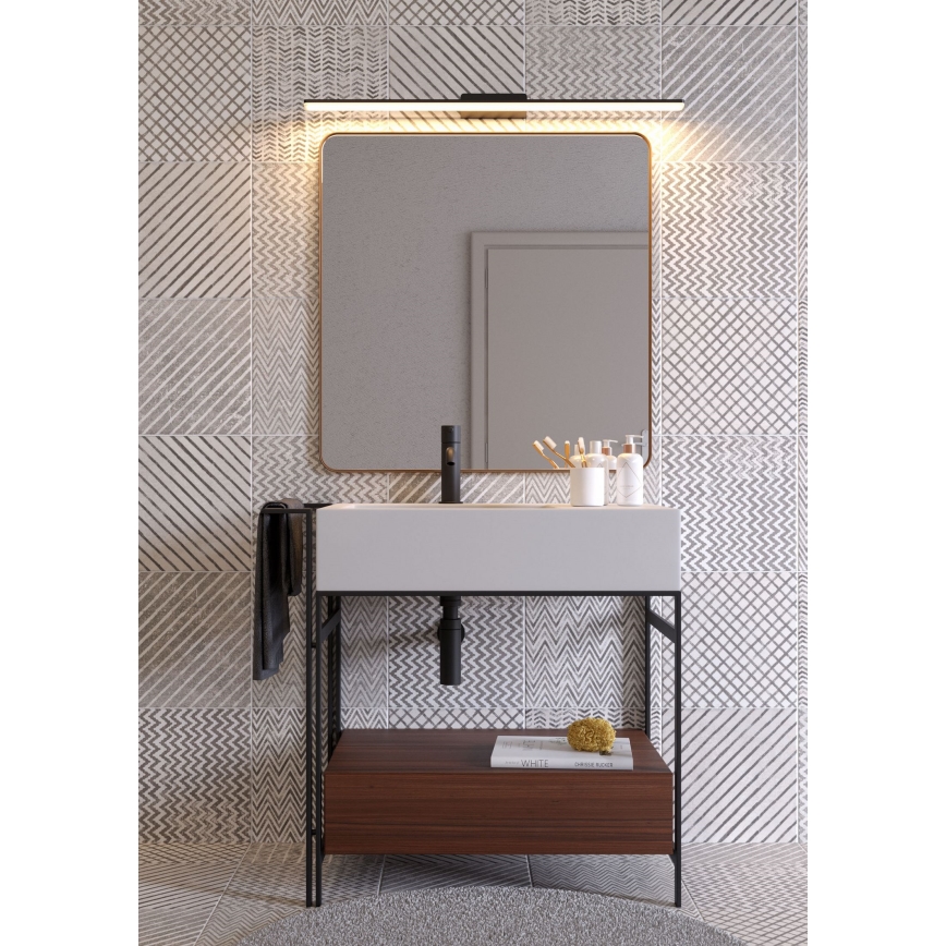 Redo 01-2508 - Badrumsspegel med LED-belysning BARRIO LED/27,39W/230V 90 cm CRI 90 IP44 svart