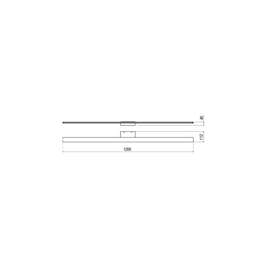 Redo 01-2511 - Badrumsspegel med LED-belysning BARRIO LED/34,32W/230V 120 cm CRI 90 IP44 vit