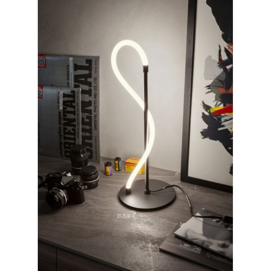 Redo 01-2530 - LED Dimbar bordslampa CORRAL LED/12W/230V svart