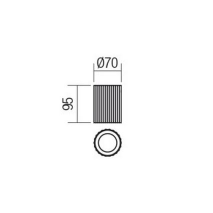 Redo 01-2554 - Spotlampa DELPHI 1xGU10/7W/230V Ø 7 cm vit