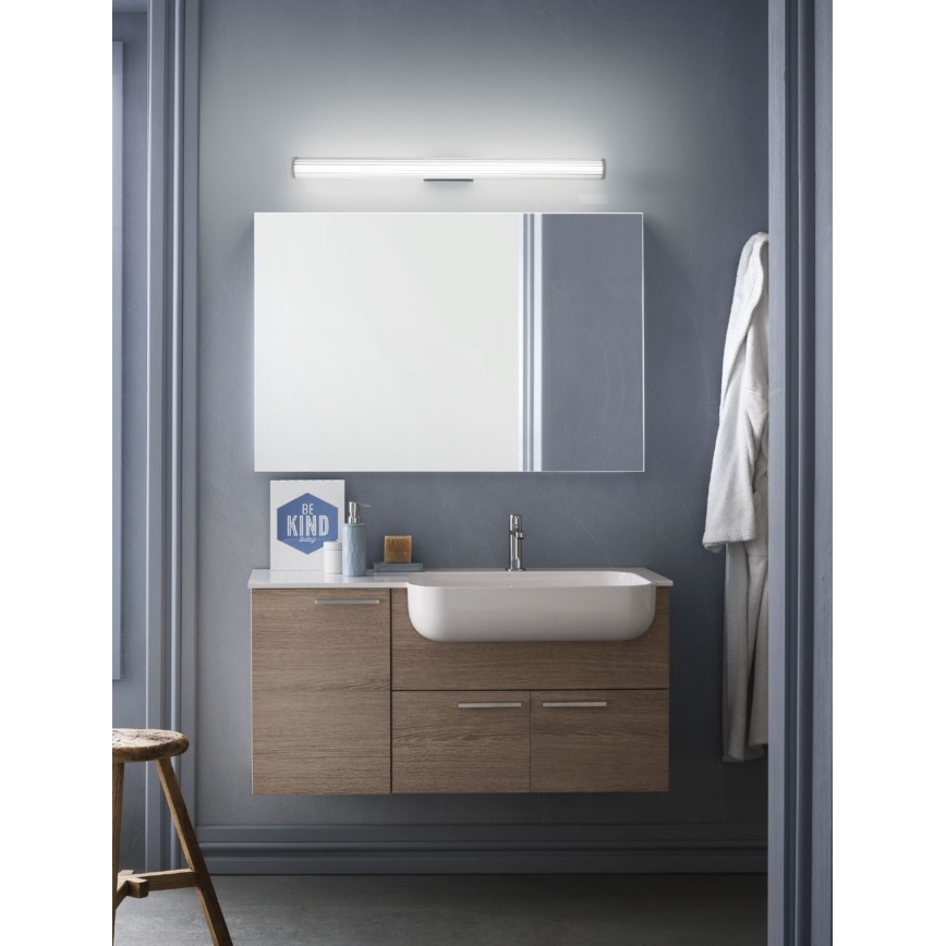 Redo 01-2593 - LED-spegelbelysning för badrum RIGAL LED/18W/230V 4000K 91 cm CRI 90 IP44 blank krom/vit