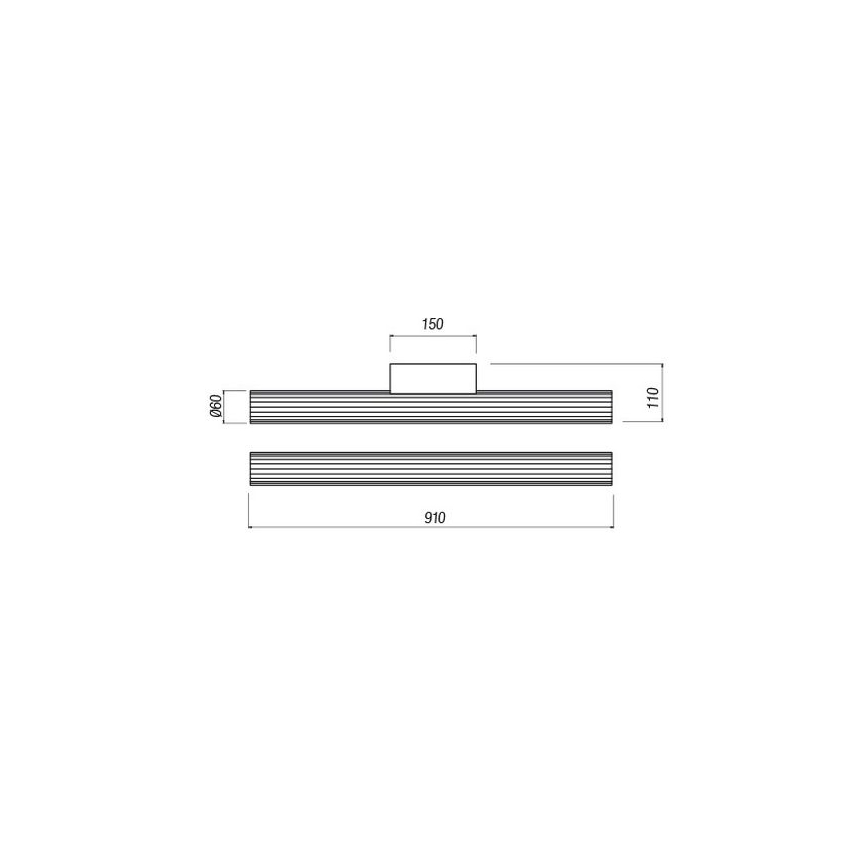 Redo 01-2593 - LED-spegelbelysning för badrum RIGAL LED/18W/230V 4000K 91 cm CRI 90 IP44 blank krom/vit
