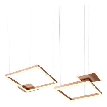 Redo 01-2613 - Dimbar LED-pendellampa på kabel SIGUA LED/110W/230V CRI 90 brun