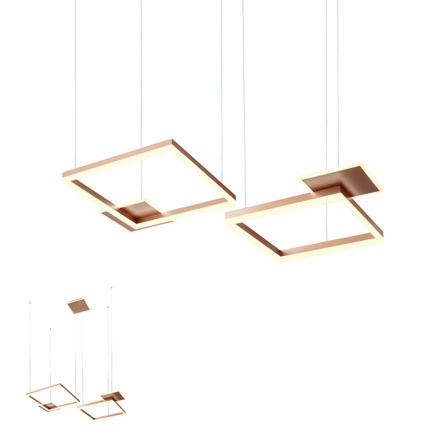 Redo 01-2613 - Dimbar LED-pendellampa på kabel SIGUA LED/110W/230V CRI 90 brun