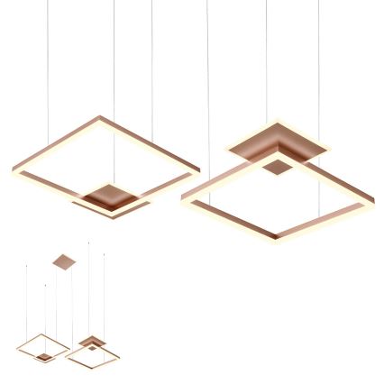 Redo 01-2616 - Dimbart LED-pendel med vajerupphängning SIGUA LED/137W/230V CRI 90 brun