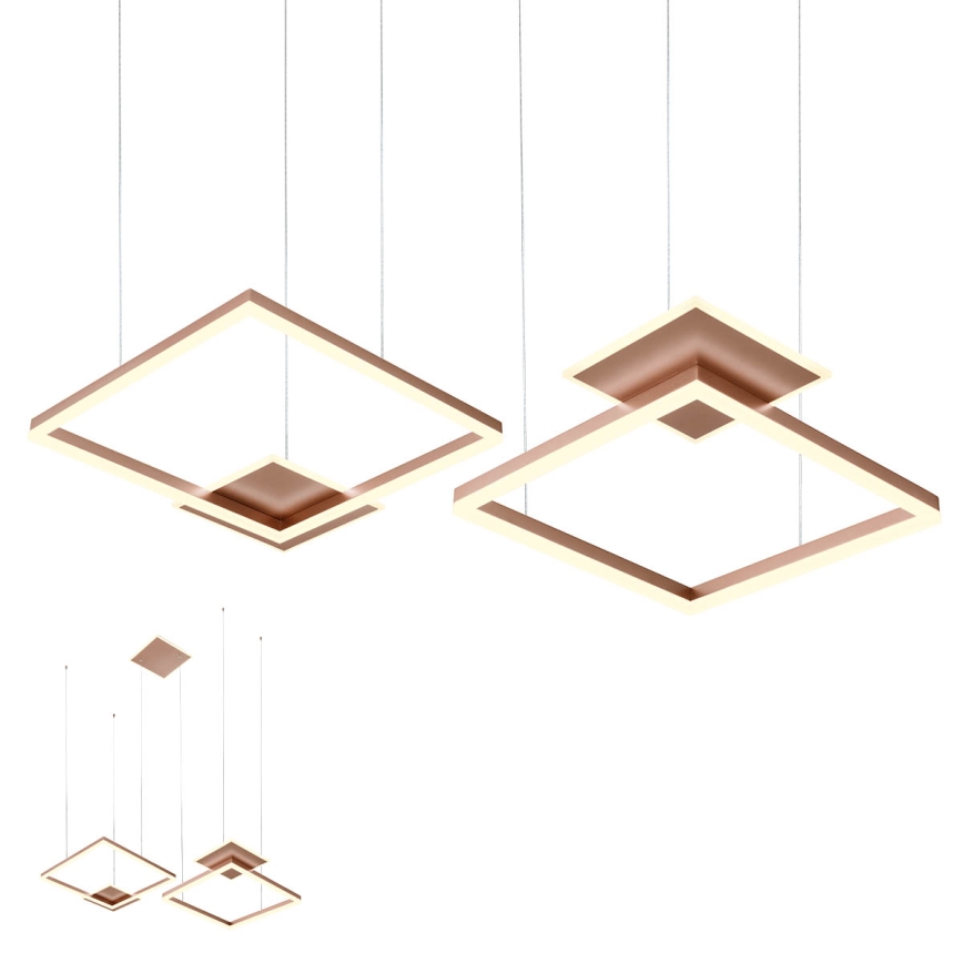 Redo 01-2616 - Dimbart LED-pendel med vajerupphängning SIGUA LED/137W/230V CRI 90 brun