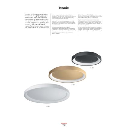 Redo 01-2672 - Dimmbar LED-pendel ICONIC LED/50W/230V Ø 58 cm vit