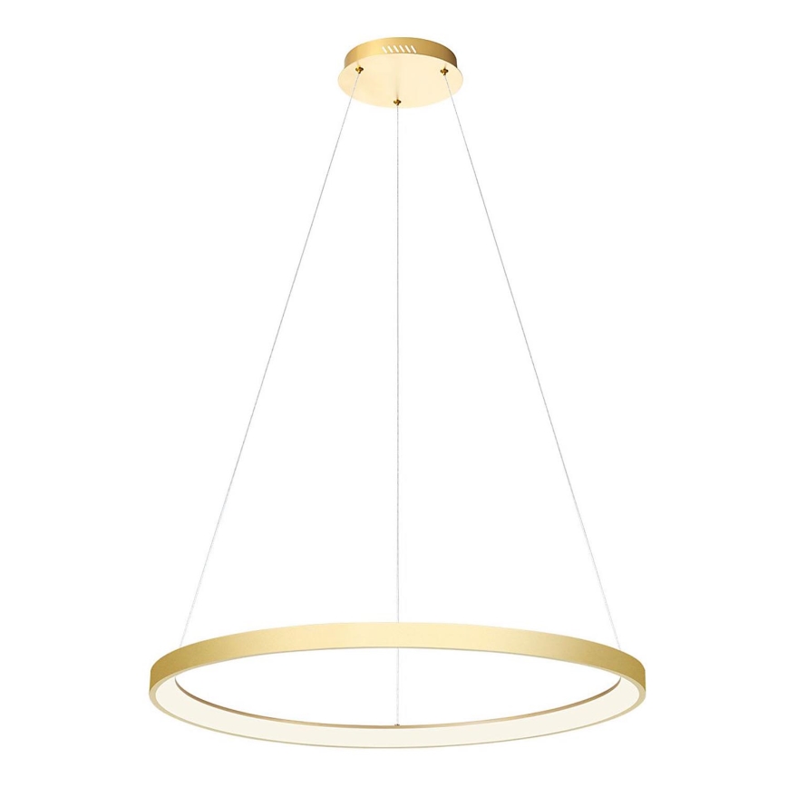 Redo 01-2676 - LED ljusreglerad ljuskrona på textilsladd ICONIC LED/60W/230V diameter 78 cm guld