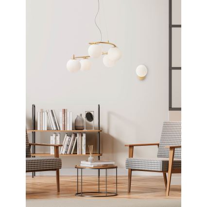 Redo 01-2713 - Vägglampa VOLLEY 1xE14/28W/230V guld
