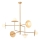 Redo 01-2733 - Pendelkrona PLATO 6xG9/10W/230V guld