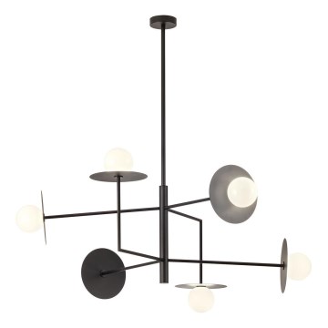 Redo 01-2734 - Pendelkrona PLATO 6xG9/10W/230V svart