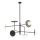 Redo 01-2734 - Pendelkrona PLATO 6xG9/10W/230V svart