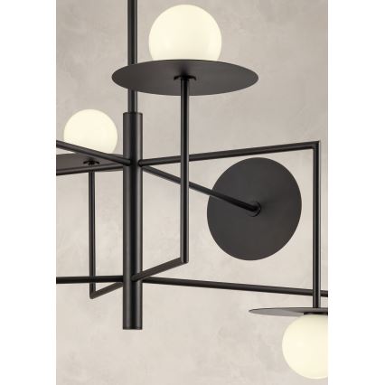Redo 01-2734 - Pendelkrona PLATO 6xG9/10W/230V svart