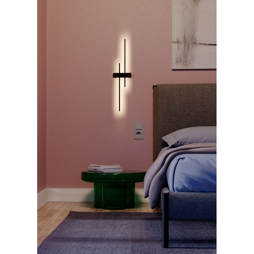 Redo 01-2745 - LED-vägglampa TANGENT LED/13W/230V CRI 90 svart