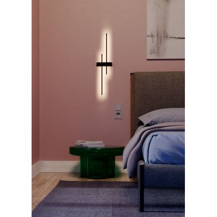 Redo 01-2747 - LED-väggarmatur TANGENT LED/13W/230V CRI 90 svart