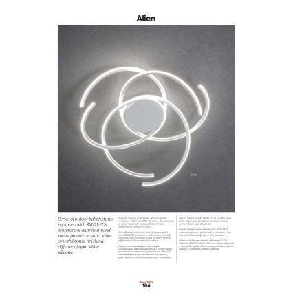 Redo 01-2748 - LED Dimbar taklampa ALIEN LED/75W/230V 3000K diameter 90 cm vit