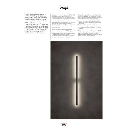 Redo 01-2770 - LED-vägglampa WAPI LED/30W/230V 119 cm vit